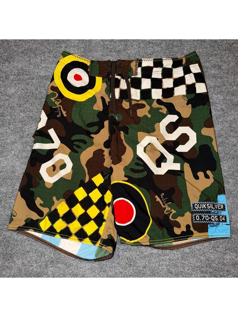 Quiksilver Flying Fortress Surf Board Shorts Mens LG VTG Y2K 90s Rare